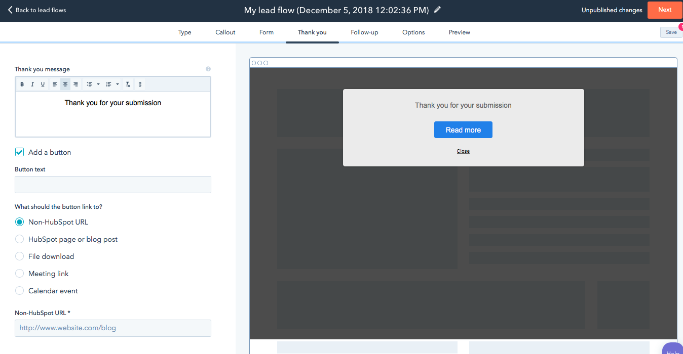 Hubspot pop up forms convert leads with this simple tool